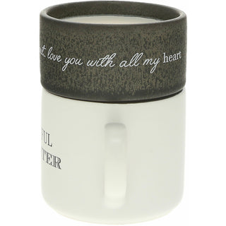 Daughter Stacking Mug and Candle Set
100% Soy Wax Scent: Tranquility