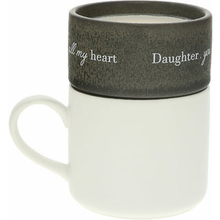 Daughter Stacking Mug and Candle Set
100% Soy Wax Scent: Tranquility