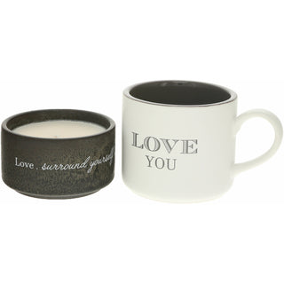 Love Stacking Mug and Candle Set
100% Soy Wax Scent: Tranquility