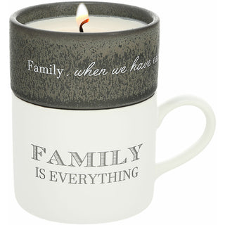 Family Stacking Mug and Candle Set
100% Soy Wax Scent: Tranquility