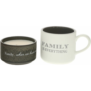 Family Stacking Mug and Candle Set
100% Soy Wax Scent: Tranquility