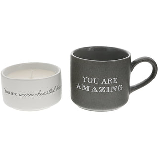 Amazing Stacking Mug and Candle Set
100% Soy Wax Scent: Tranquility