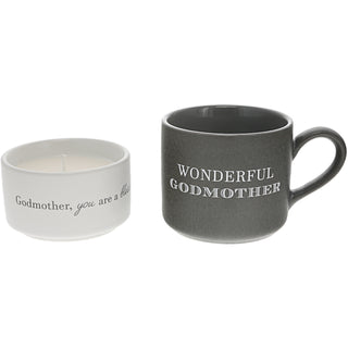 Godmother Stacking Mug and Candle Set
100% Soy Wax Scent: Tranquility