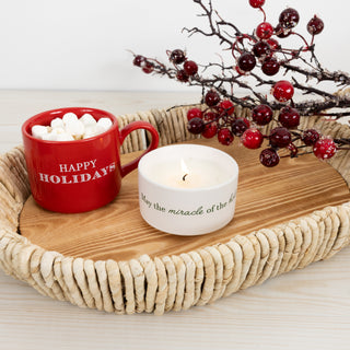 Happy Holidays Stacking Mug and Candle Set
100% Soy Wax Scent: Balsam Fir