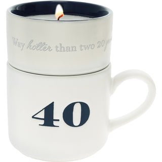 40 Stacking Mug and Candle Set
100% Soy Wax Scent: Tranquility