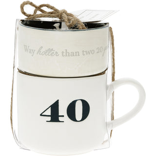 40 Stacking Mug and Candle Set
100% Soy Wax Scent: Tranquility