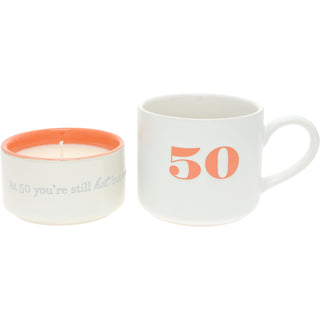 50 Stacking Mug and Candle Set
100% Soy Wax Scent: Tranquility