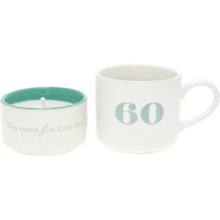 60 Stacking Mug and Candle Set 100% Soy Wax Scent: Tranquility