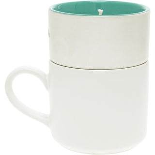 60 Stacking Mug and Candle Set 100% Soy Wax Scent: Tranquility
