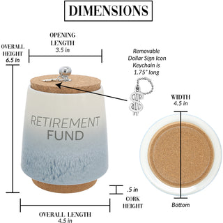 Retirement 6.5" Ceramic Savings Bank