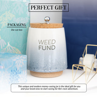 Weed 6.5" Ceramic Savings Bank