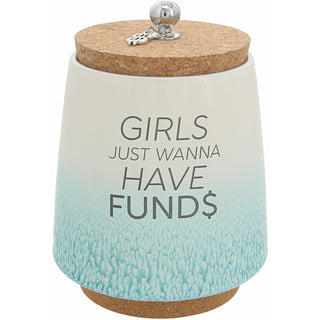 Girls 6.5" Ceramic Savings Bank