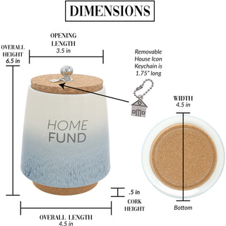 Home 6.5" Ceramic Savings Bank