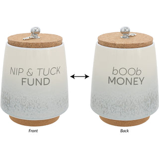 Nip & Tuck 6.5" Ceramic Savings Bank