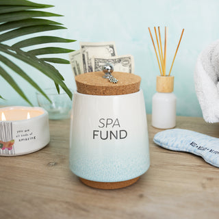 Spa & Massage 6.5" Ceramic Savings Bank