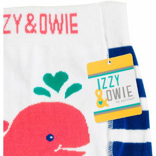 Blue and White Whale 6-12 Month Baby Leggings