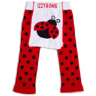 Red and Black Ladybug 6-12 Month Baby Leggings