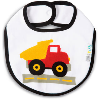 Red and Yellow Truck Baby Bib