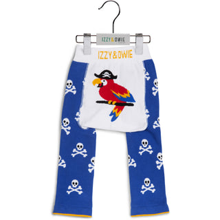 Blue Pirate Parrot Baby Leggings