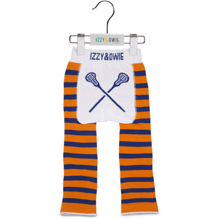 Orange and Blue Lacrosse Baby Leggings