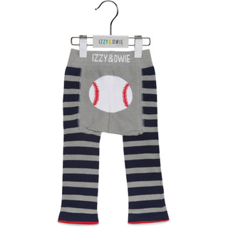 Blue and Gray Baseball 6-12 Months Baby Leggings