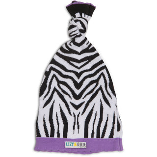 Purple Zebra One Size Fits All Baby Hat