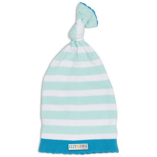 Light Blue Stripe One Size Fits All Baby Hat