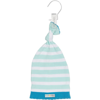 Light Blue Stripe One Size Fits All Baby Hat