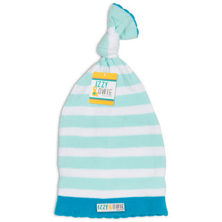 Light Blue Stripe One Size Fits All Baby Hat