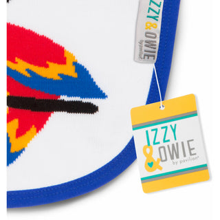 Blue Pirate Parrot  Baby Bib