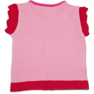 Pink and Coral  Ruffle T-Shirt