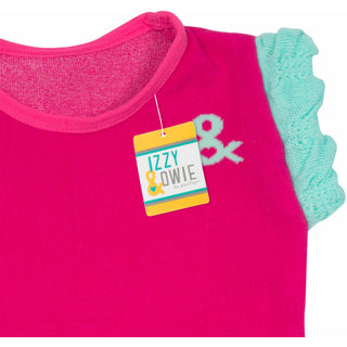 Magenta & Mint Ruffle T-Shirt