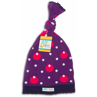 Purple Hippo One Size Fits All Baby Hat