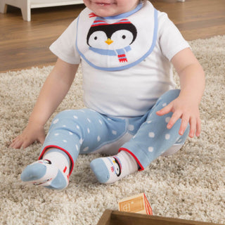 Winter Penguin  Baby Bib