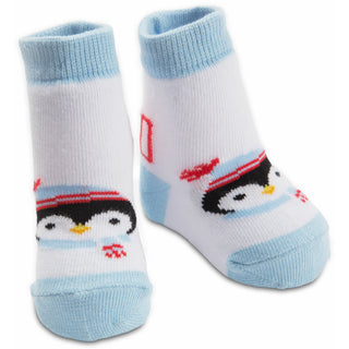 Winter Penguin 0-12 Sock