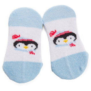 Winter Penguin 0-12 Sock