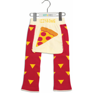 Red and Orange Pizza Baby Leggings