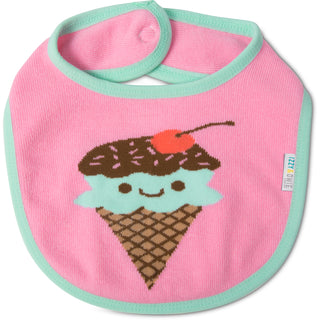 Pink & Mint Ice Cream Baby Bib