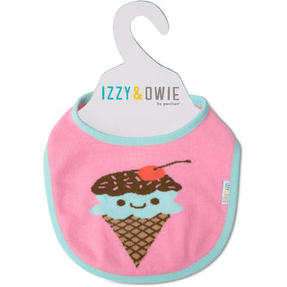 Pink & Mint Ice Cream Baby Bib