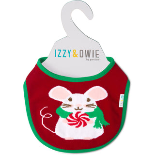 Christmas Mouse Baby Bib