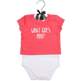 Pink Cow Shw-onesie