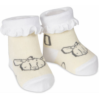 Soft Yellow Deer 0-3 Months Socks