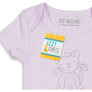 Soft Lavender Kitty Onesie