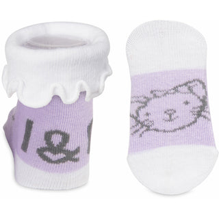 Soft Lavender Kitty Socks