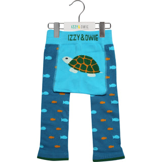 Green Turtle Baby Leggings