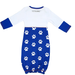 Pawprint Puppy Gown with Mitten Cuffs