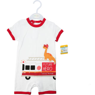 Dino Firefighter Romper