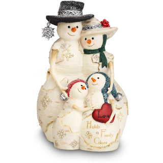 Love Holds a Family Close 5" Snowman Family of 4