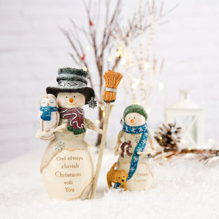 Friends Forever 4.5" Snowman with Puppy