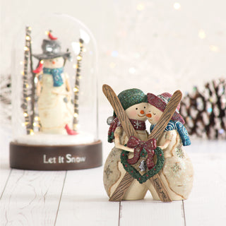 Love 4.5" Snowcouple with Skis